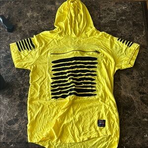 Yellow and Black Kids Hoodie Shirt